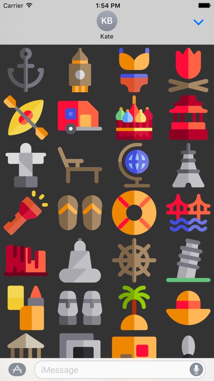 Travel Stickers - Places Emojis for iMessage App