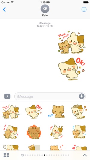 PokaPoka Friends - cute cats Sticker for iMessage(圖3)-速報App