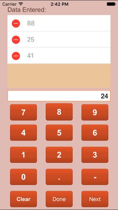 Statistics Calculator Screenshot 2
