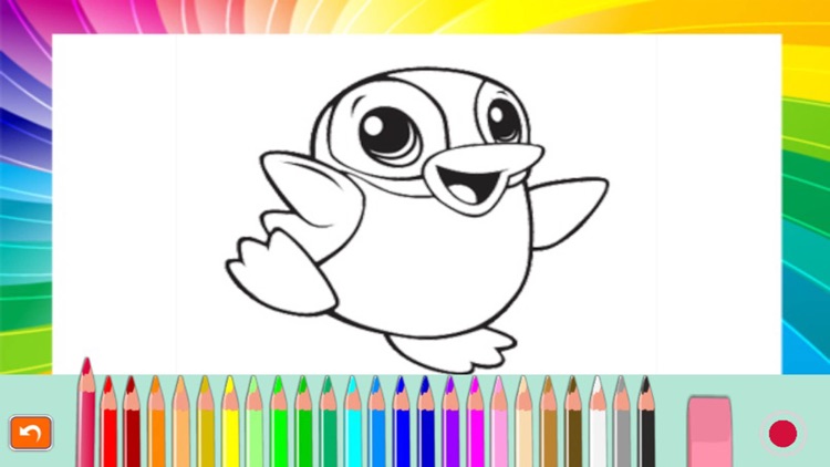 Baby Animal Cartoon Coloring book for kids screenshot-3