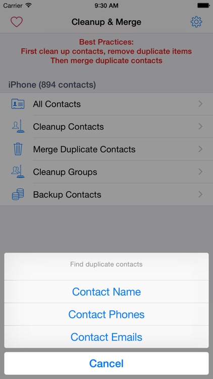 Clean, Merge & Remove Duplicate Contacts Elite screenshot-3