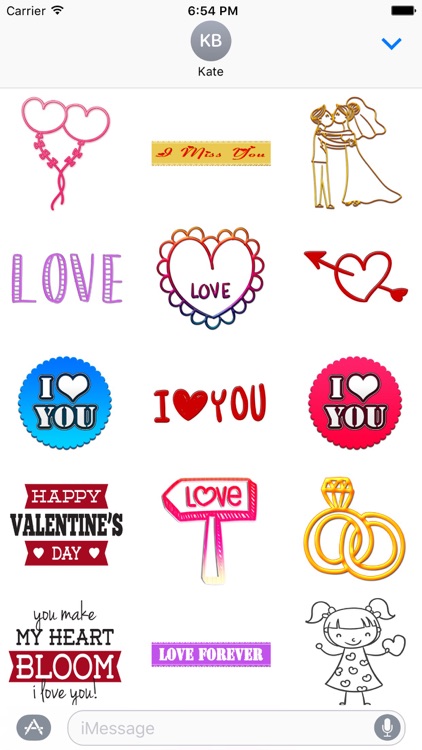 Love Stickers Pack 500 for iMessage