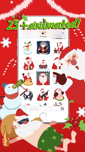 Shocking Santa - Santa Claus Gone Bad Stickers(圖3)-速報App