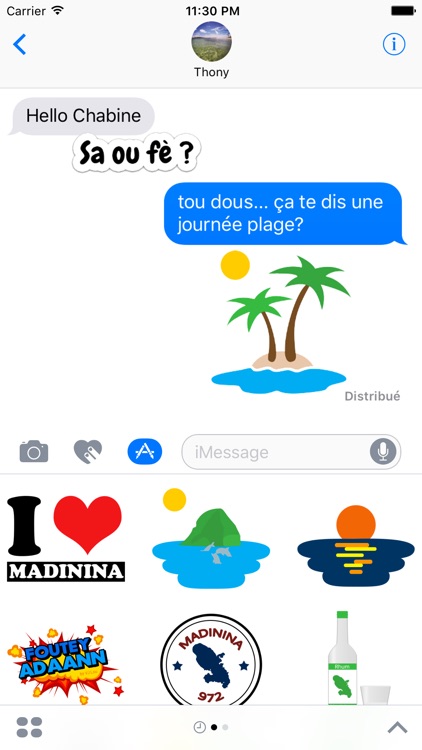 MadaMoji - Martinique Stickers