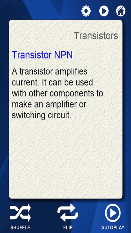 Circuit Symbols Flash Cards