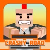 Crashy Road - Flip the Rules crash into the cars!