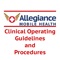 Operating clinical guidelines and protocols for Allegiance Mobile Health