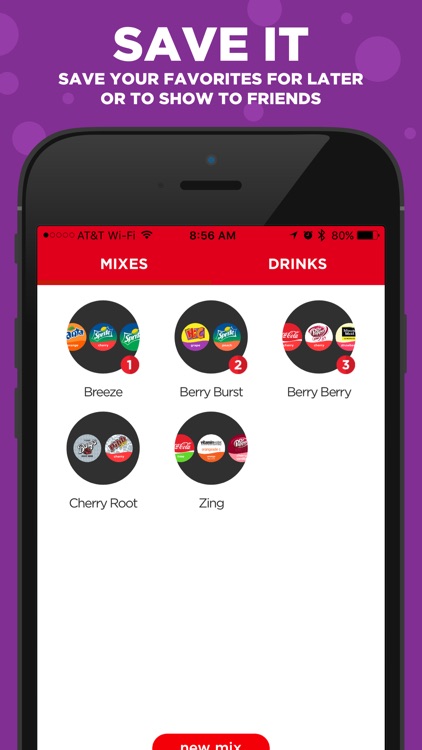 Coca-Cola Freestyle: discover & create drink mixes