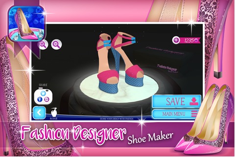 Fashion Designer Shoe Maker: Design and Make High Heels for Top Model Makeover screenshot 3