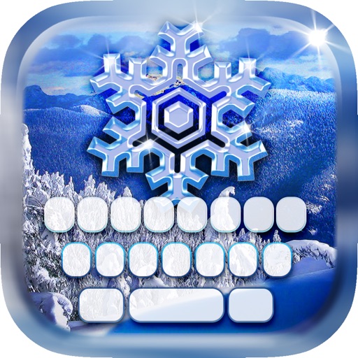 Keyboard & Wallpaper Cold Day Style Frozen Winter icon