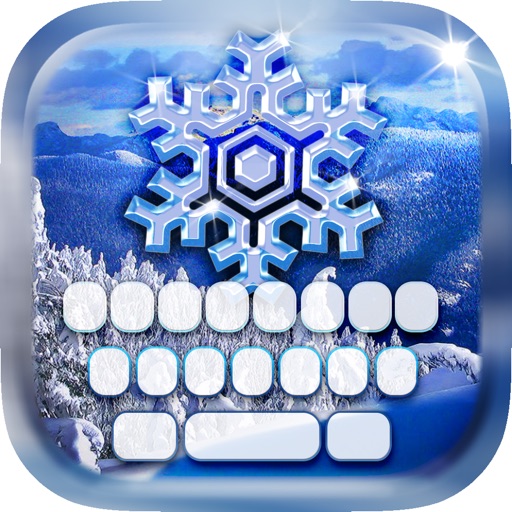 Keyboard & Wallpaper Cold Day Style Frozen Winter