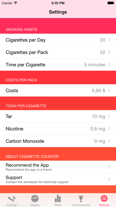 Cigarette Counter - How much do you smoke? Cigarette Counter - How much do you smoke?
