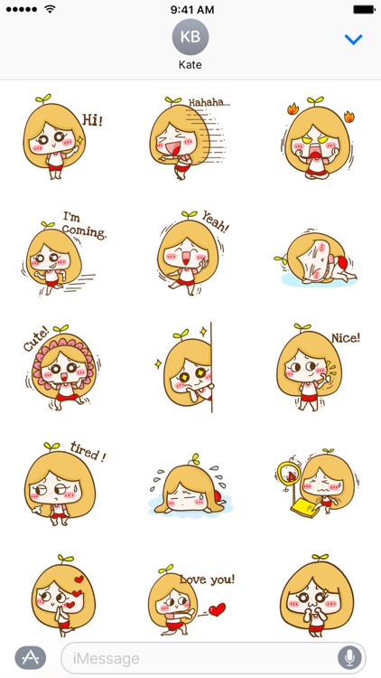 Daily Life of Round Face Girl − NHH Stickers