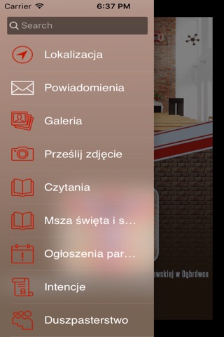 Parafia w Dąbrówce screenshot 2