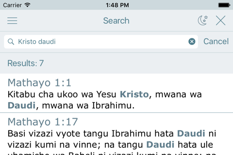 Biblia Takatifu－Swahili Bible screenshot 4