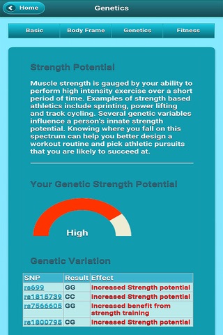 DNA Fitness Tracker screenshot 2