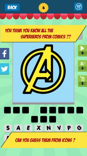 Superhero Quiz - Comics,Cartoon Guess Ga