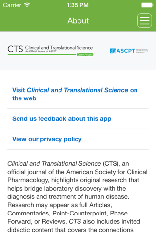 Clinical and Translational Science screenshot 4
