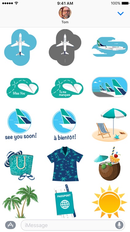 WestJet Stickers