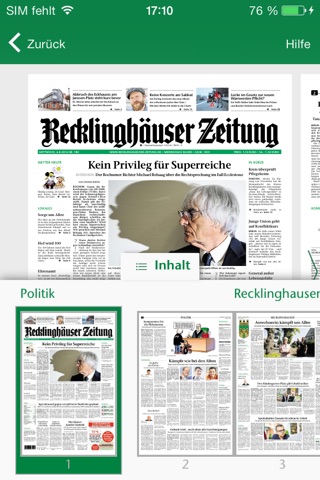 Recklinghäuser Zeitung screenshot 3