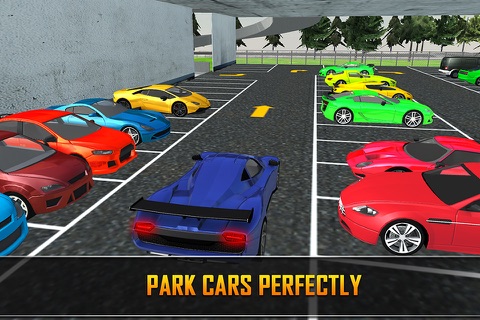 Multi Level Sports Car Parking Sim 3D Game Pro Run screenshot 2