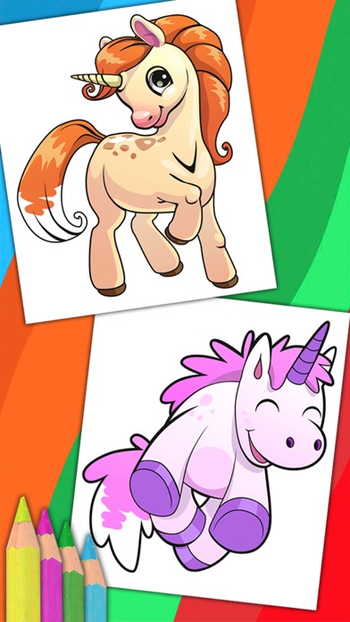 How to cancel & delete Unicorn & Fantastic Animals Pegasus coloring pages from iphone & ipad 4