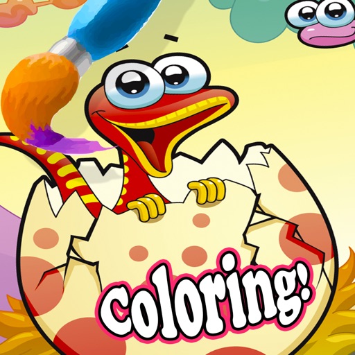 Dinosaur fun apps coloring Icon