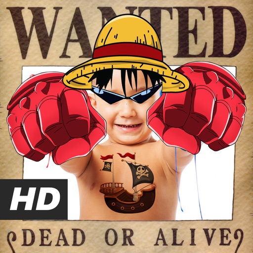 Anime Face Stickers : Wanted One Pirate iOS App
