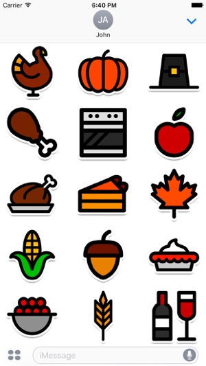 Colorful Thanksgiving Stickers(圖2)-速報App