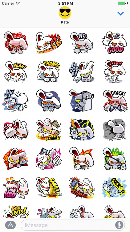 Angry Rabbit Stickers!