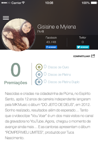 Gislaine e Mylena - Oficial screenshot 3