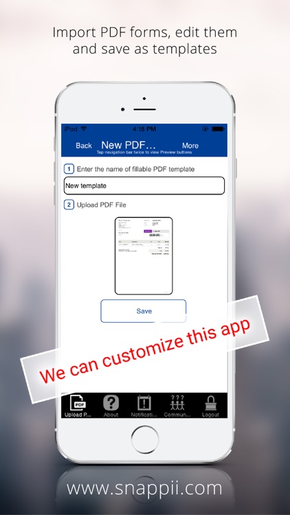 Government PDF Form Collection App