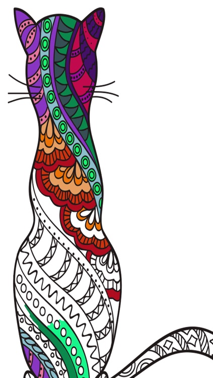 Cats & kittens - Mandalas coloring book for adults