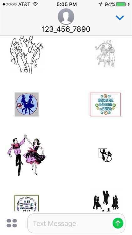 Square Dance Stickers