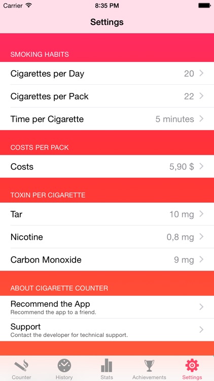 Cigarette Counter - How much do you smoke? screenshot-4