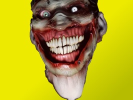 Spook your friends with some scary clown stickers