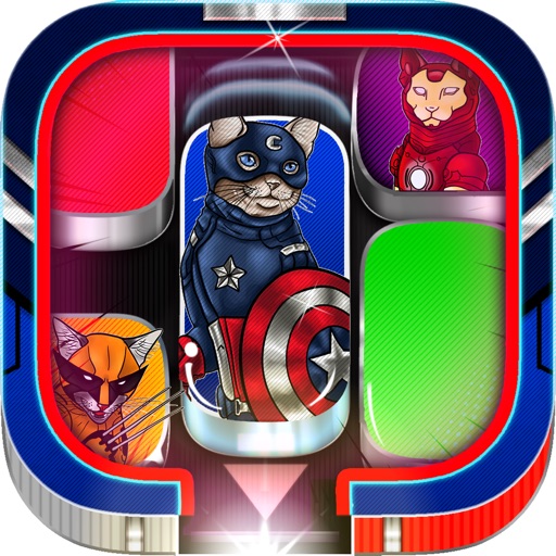 Move Sliding Block Out Puzzle For Cats Superheroes Icon