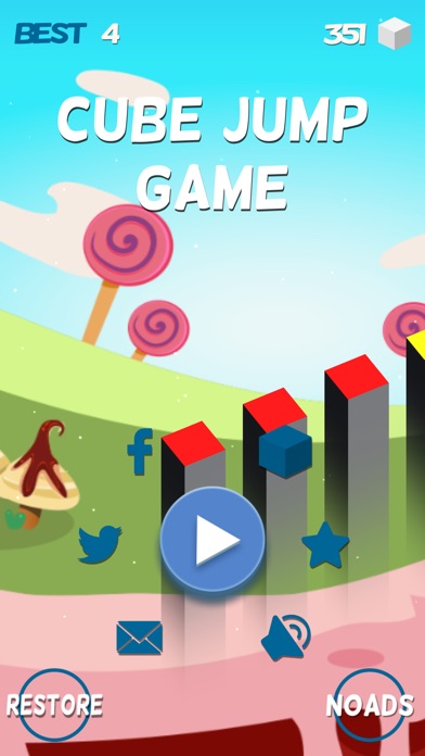 Cube Jump Blade Runner - fall down games 1.0 IOS -