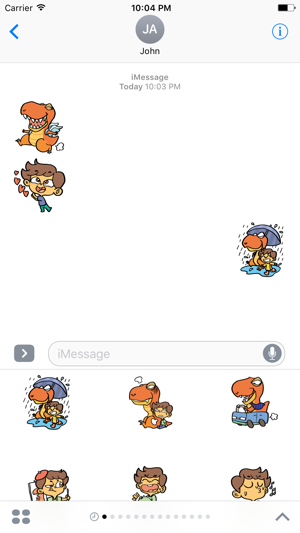 Justin and his Dinosaur sticker pack(圖4)-速報App