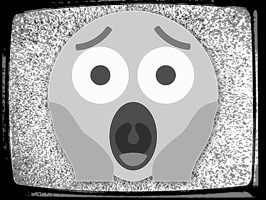 Black & White Emoji TV