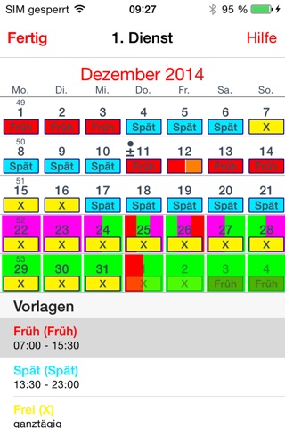 Mein Kalender (Ferien/Feiertage/Notizen/Dienste) screenshot 2