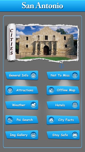 San Antonio Offline Map Travel Guide