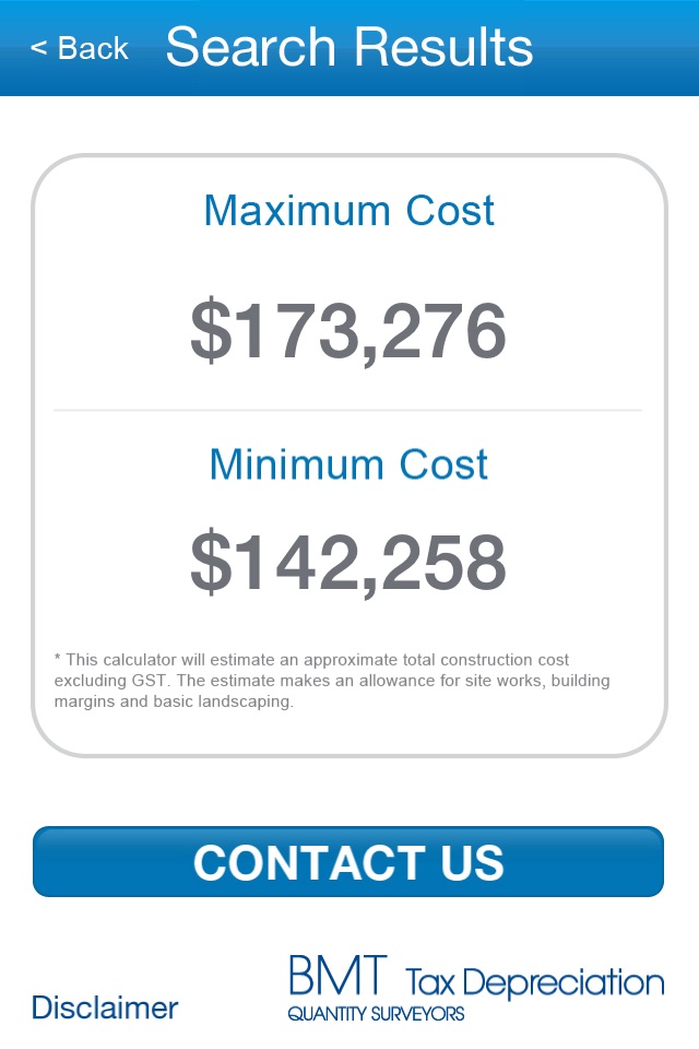 BMT Cost Calc screenshot 2