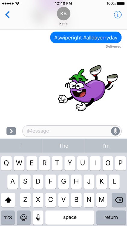 Eggplant Stickers