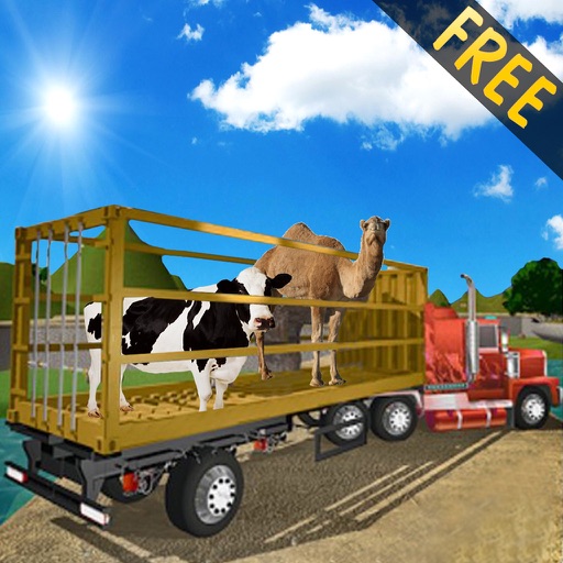 Drive Animals Transport Truck Free Icon