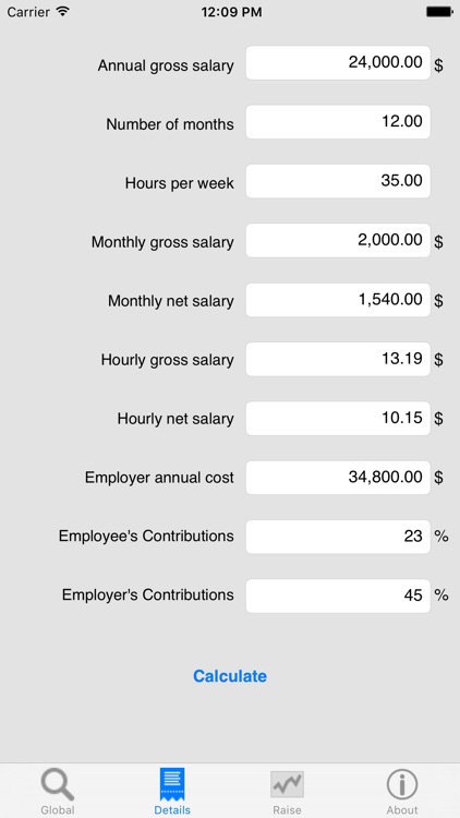Salary Net/Gross, your income