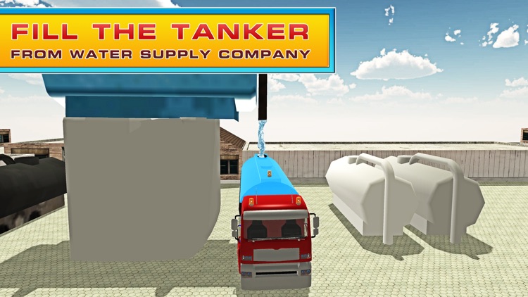 Transporter Truck Water Supply- Driving Simulator screenshot-3