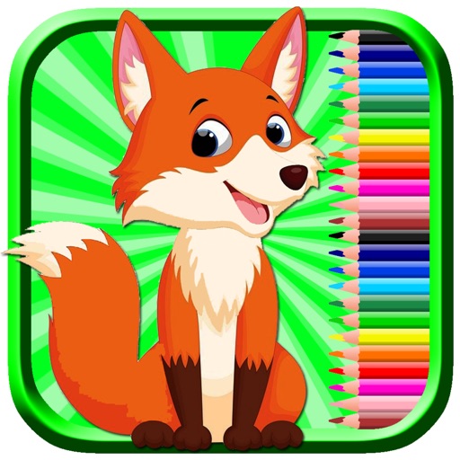 Draw Fox Coloring Page Game Version icon