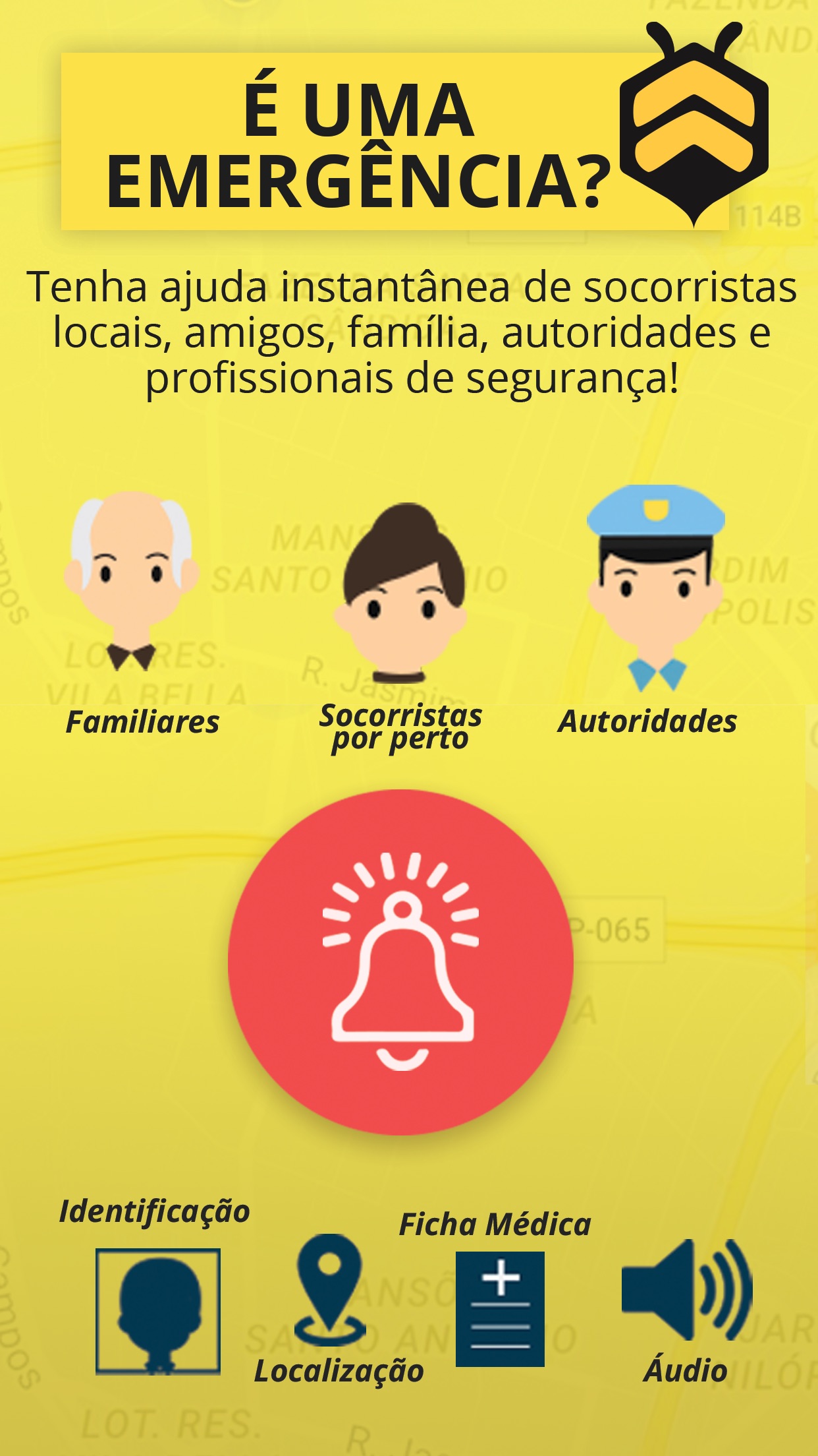 Screenshot do app Nearbee & Alfabee