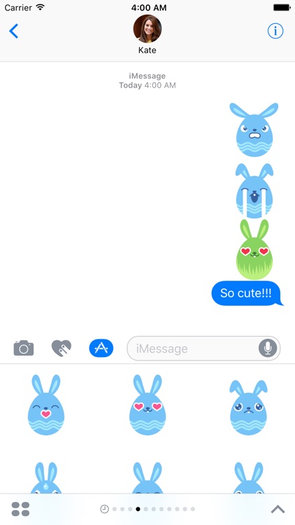 Cute Bunny Egg Sticker Pack